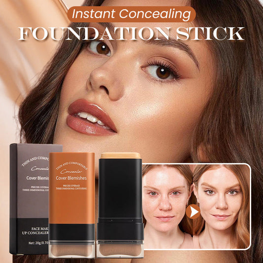 🔥Kjøp 2 få 1 GRATIS✨2025 Instant Concealing Foundation Stick med innebygd børste