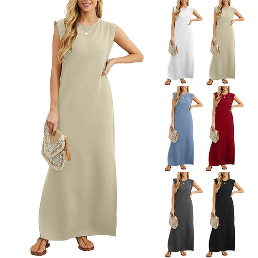 🎉Saldi primaverili🌿Abito lungo da donna con spacchi larghi e antipiega