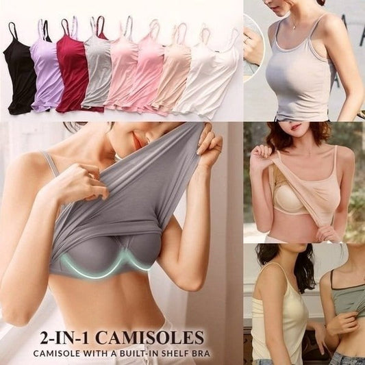 ✨【Polstermagie】 Tanktop zur Steigerung des Selbstvertrauens ✨ | Verstellbare, herausnehmbare Polster | Gerippte Konturpassform | Instagram-Sorgenfreier Umriss