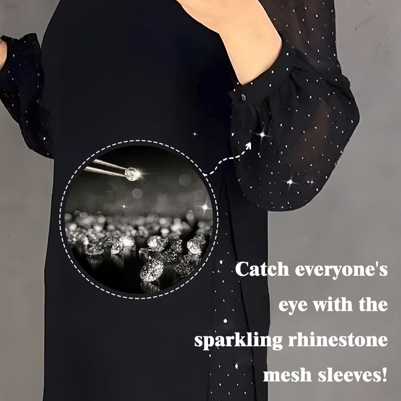 👗 50% DE RÉDUCTION ! ✨ Robe Femme à Strass – Élégante, Confortable & Parfaite pour Toutes Occasions 💫