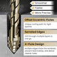 🔥2025 Hot Sale🔥High-Strength 4-Flute Serrated Eccentric Drill Bit Kit - Durable & Versatile for All DIY Projects