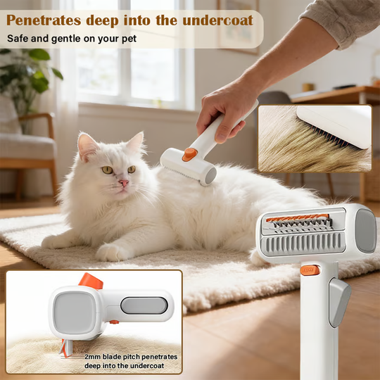 🔥2026 SALE - 2-IN-1 Pet Self-Detangling & Grooming Comb