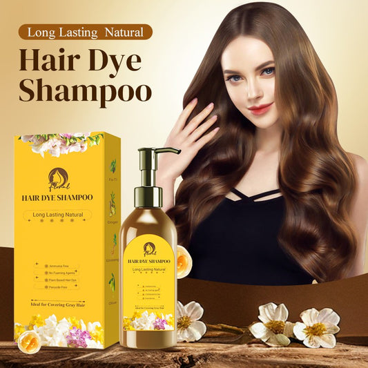 🌈Long Lasting Natural Hair Dye Shampoo🧴 | UV Protection + Color Lock | Gradual Gray Coverage