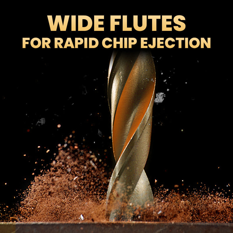 🔥2025 Hot Sale🔥High-Strength 4-Flute Serrated Eccentric Drill Bit Kit - Durable & Versatile for All DIY Projects