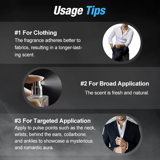 🚀Eau de Cologne aux phéromones longue durée pour hommes❤️‍🔥 Extrait « Midnight Ember » | À base d'huile (30 % et plus), sillage 24 h, ambre-vanille-épices 🌙🔥