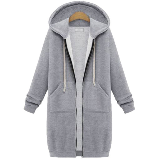 📢📢50 % de réduction🔥✨ Sweats à capuche en polaire à fermeture éclair pour femmes