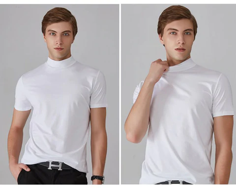 🔈🔈2026 Hot Sale – 50% Discount🎁Men's High Neck Slim Fit T-shirt