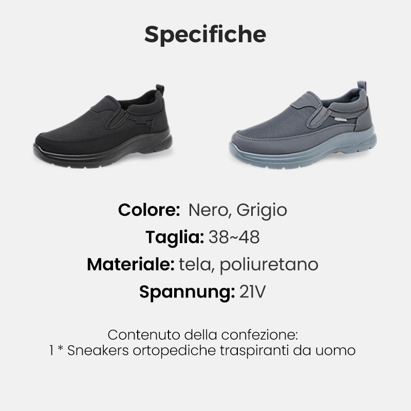 👞 LIMITED-TIME 50% OFF! ✨Men's Orthopedic Breathable Slip-On Sneakers