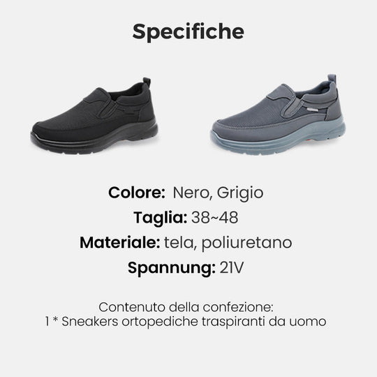 👞 LIMITED-TIME 50% OFF! ✨Men's Orthopedic Breathable Slip-On Sneakers