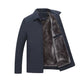 Men's Solid Color Zip Up Warm Jacket -💪Anti-wrinkle, windproof, rainproof and snowproof!