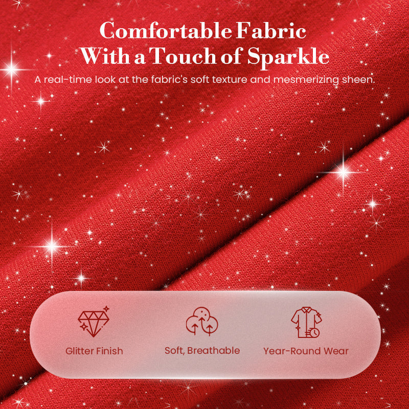 ⏰Last Day Sale - 50% OFF✨Women's Glitter Pullover Sweater & Pants 2-Piece Set