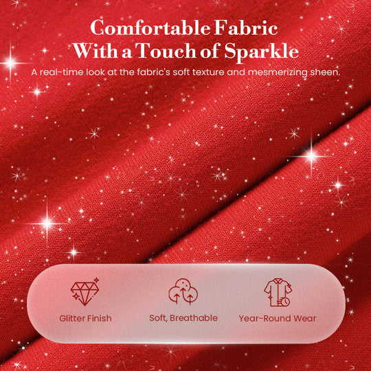⏰Last Day Sale - 50% OFF✨Women's Glitter Pullover Sweater & Pants 2-Piece Set
