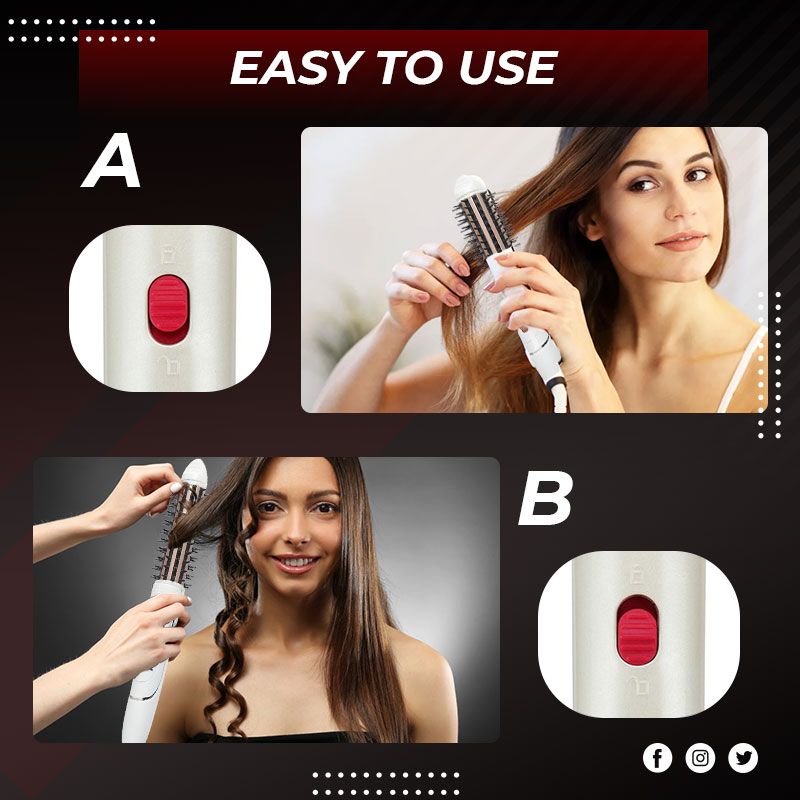 🎁Hot Sale 49% OFF⏳Portable Hair Curling Comb & Straightener