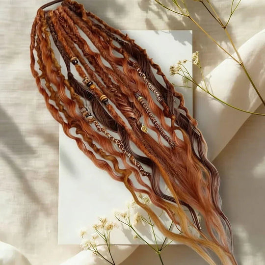 📢📢50%  OFF !! ⏰Bohemian Textured Ponytail | Instant Dreadlock Hair Extension | Easy Clip-In for Festivals & Nights Out