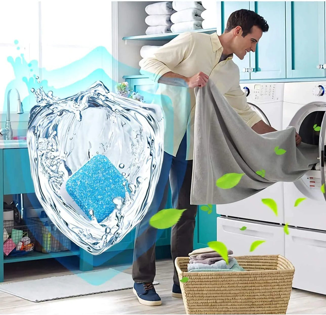 🔥Solange der Vorrat reicht 50 % Rabatt!🎉Washing Machine Deep Cleaner Tablets ( Buy 1 Get 1 FREE )