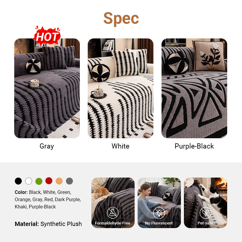 🔥NEW YEAR 50% OFF Sale!🔥Soft Plush Non-Slip Couch Cover
