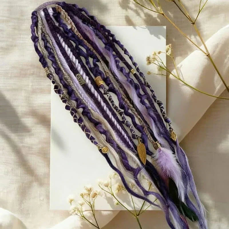 📢📢50%  OFF !! ⏰Bohemian Textured Ponytail | Instant Dreadlock Hair Extension | Easy Clip-In for Festivals & Nights Out