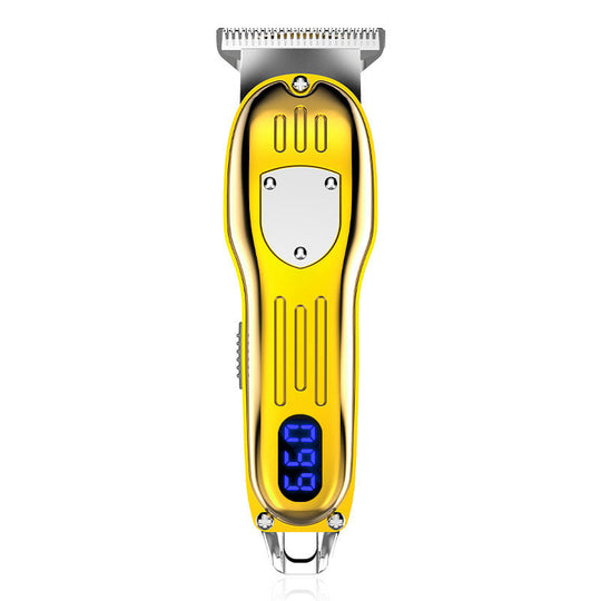 LCD Digital Display Retro Oil Head Electric Hair Clipper