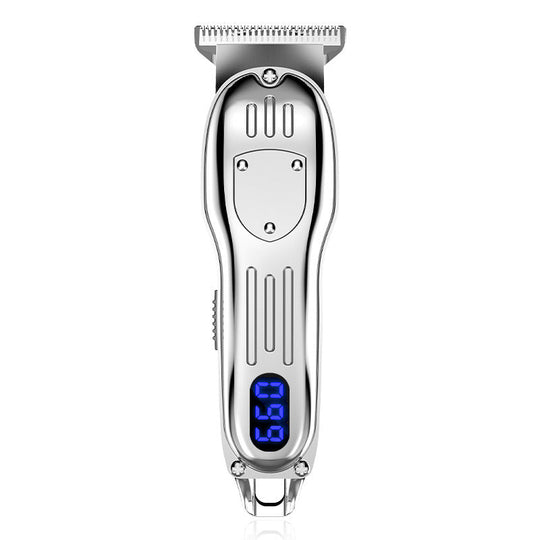 LCD Digital Display Retro Oil Head Electric Hair Clipper