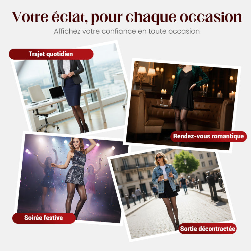 🔥 Offre Limitée -50% | Collants Transparents Femme Taille Haute Ultra-Confort