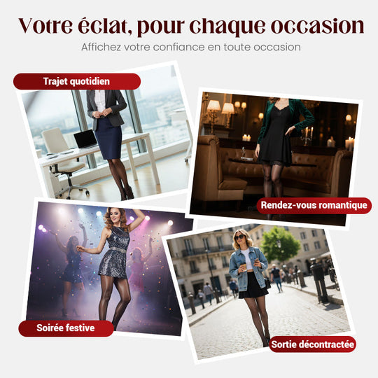 🔥 Offre Limitée -50% | Collants Transparents Femme Taille Haute Ultra-Confort