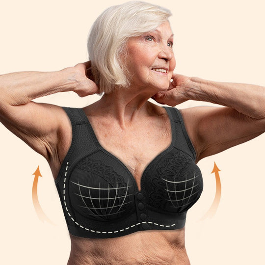 📢👙LAST DAY SPECIAL PRICE⚡CloudComfort™ Front-Button Cotton Bra – Breathable • Wire-Free • All-Day Support • Non-Padded & Skin-Friendly 🌿