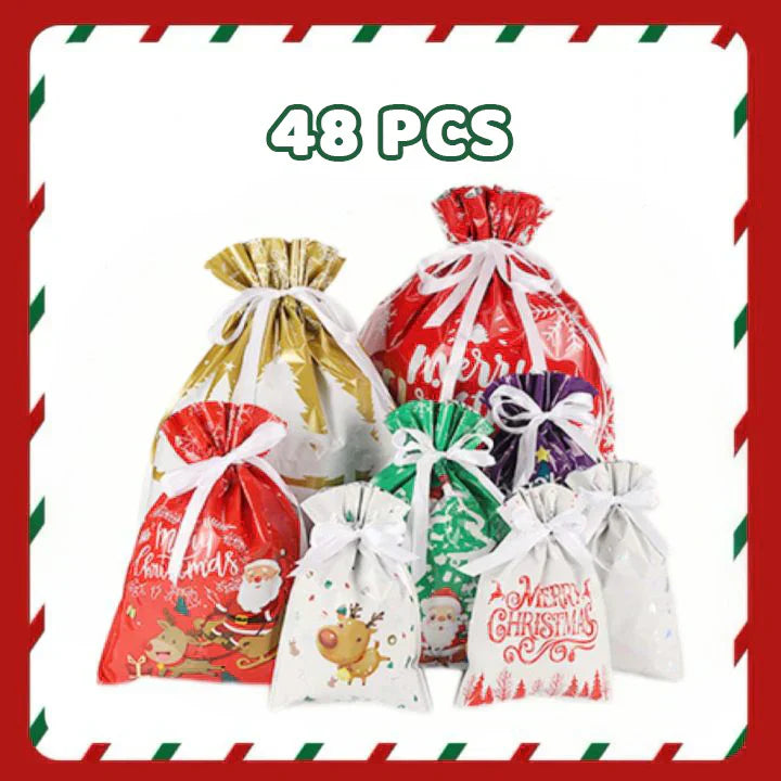 🔥Christmas Sale 49% OFF🎅Drawstring Christmas Gift Bags (Biodegradable)🎁