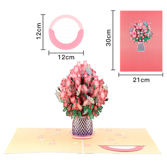 🏆35K+ SOLD! 🌼💌 Forever-Blooming 3D Flower Pop-Up Card– Personalized Love Message & Everlasting Bloom 🎁