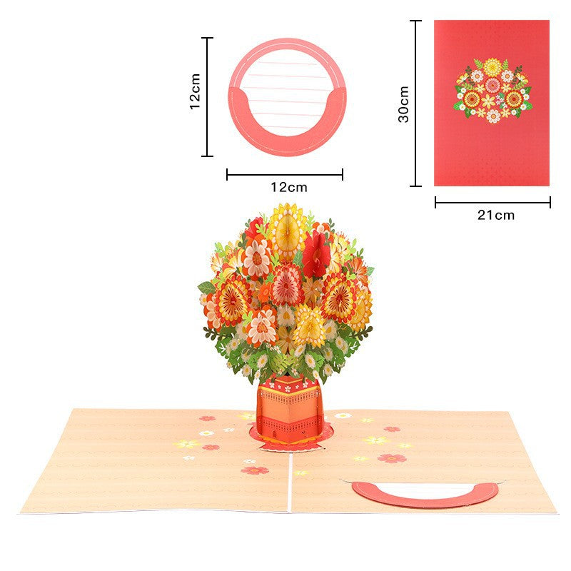🏆35K+ SOLD! 🌼💌 Forever-Blooming 3D Flower Pop-Up Card– Personalized Love Message & Everlasting Bloom 🎁