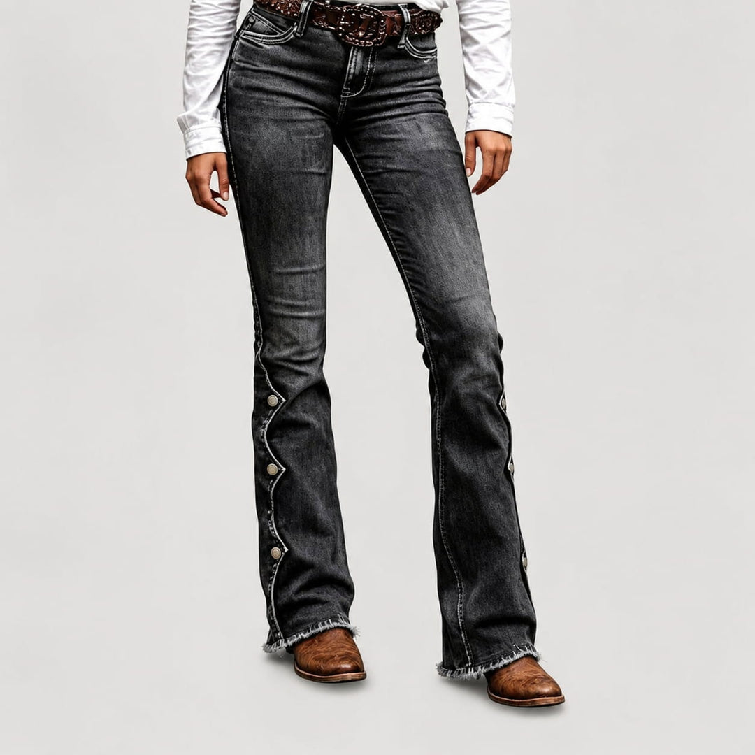 ⏰Last Day Sale 50% OFF& Free Shipping✈️💃Women High Waisted Distressed Flare Jeans
