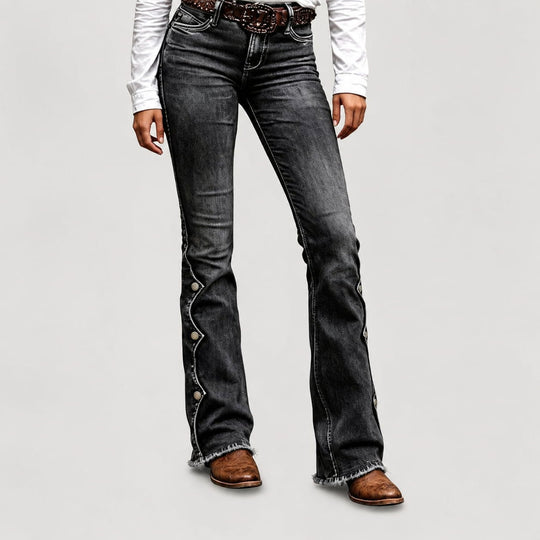 ⏰Last Day Sale 50% OFF& Free Shipping✈️💃Women High Waisted Distressed Flare Jeans