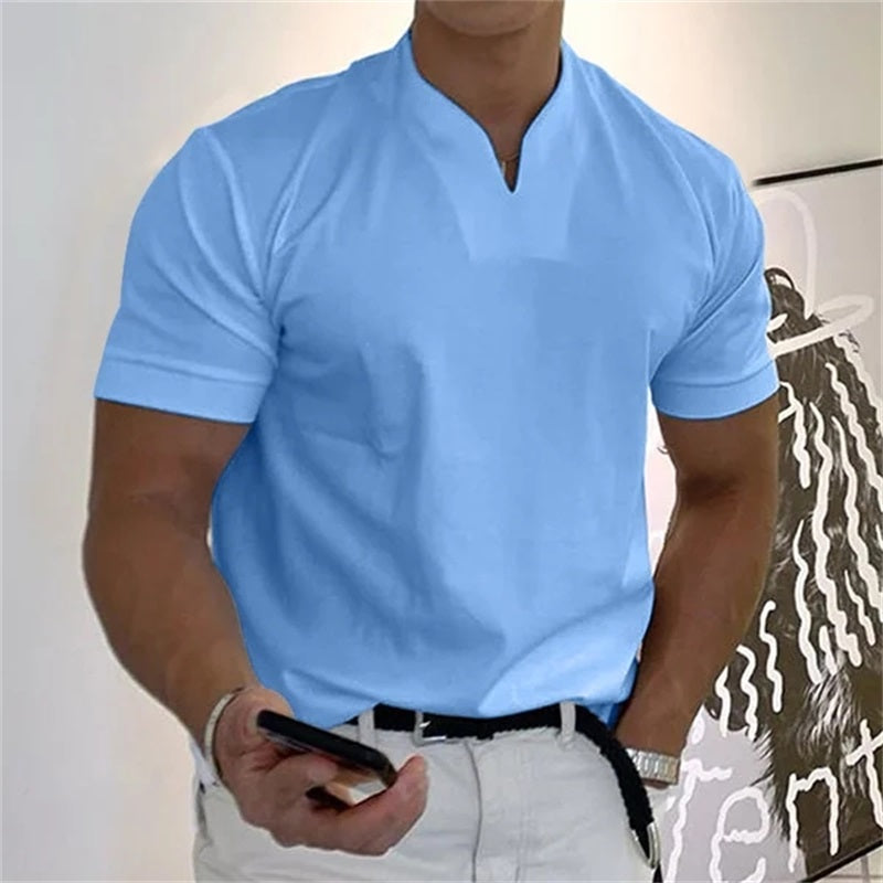 🥳2026 HOT SALE🥳💞50K+ SOLD!💥💎Men Gentlemans Business Short Sleeve Fitness T-shirt