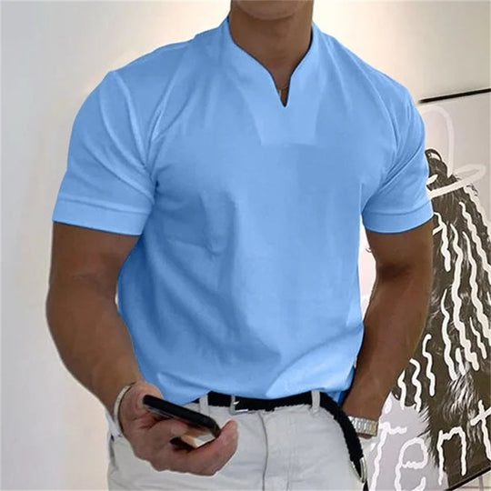 🥳2026 HOT SALE🥳💞50K+ SOLD!💥💎Men Gentlemans Business Short Sleeve Fitness T-shirt