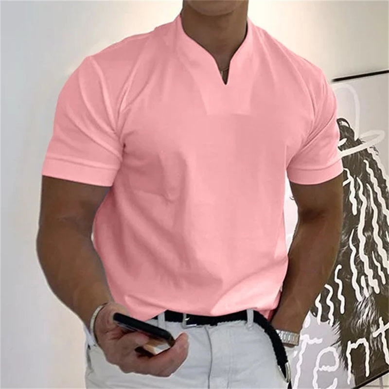 🥳2026 HOT SALE🥳💞50K+ SOLD!💥💎Men Gentlemans Business Short Sleeve Fitness T-shirt