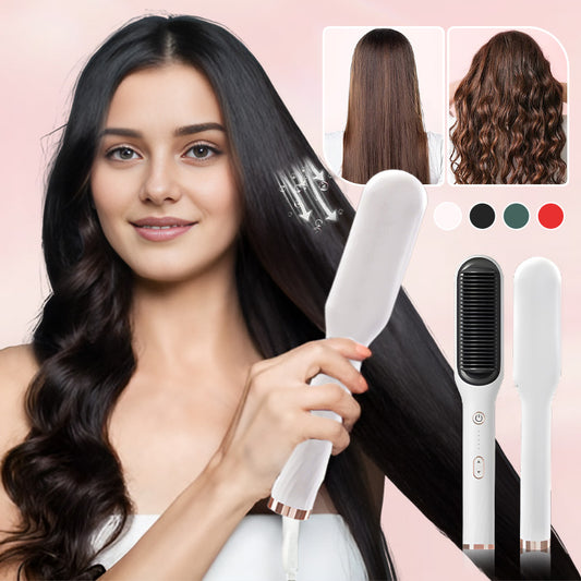 2-in-1 Negative Ion Hair Straightening Comb