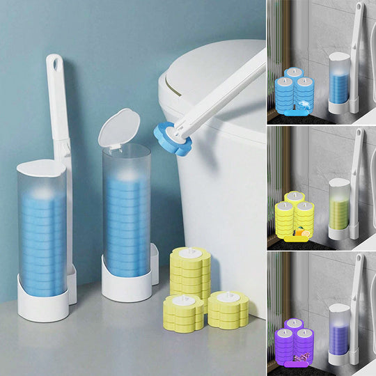 🚽 Disposable Toilet Cleaning System⚡– Hygienic One-Click Cleaning, No Residue Left, Easy to Use & Disposable 🧼