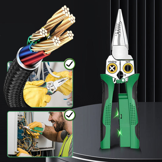 🔥PROMOCIÓN DE ÚLTIMO DÍA - 50% DE DESCUENTO🔥Tijeras pelacables multifunción 8 en 1 con comprobador eléctrico
