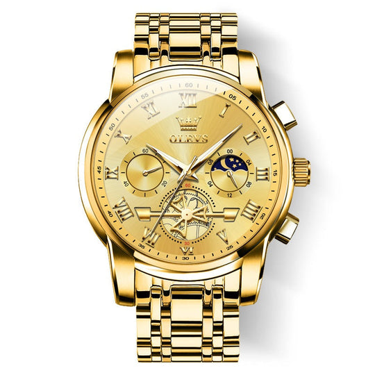 🎁Ardú Céime an Lae Deiridh🔥Uaireadóir Grianchloch Dodecagon Dearaidh Só Uaireadóir Láimhe Ilfheidhmeach Nua d'Fhir