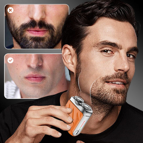 🔥2025 New Design 50% Off🔥Mini Electric Rotary Dual Ring Pocket Shaver