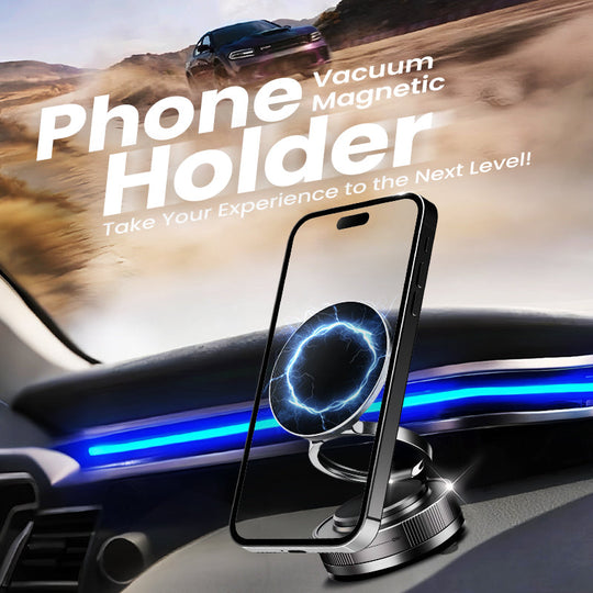 🔥Acquista di più, risparmia di più🔄Supporto magnetico per telefono con vuoto regolabile a 360°📱🚗