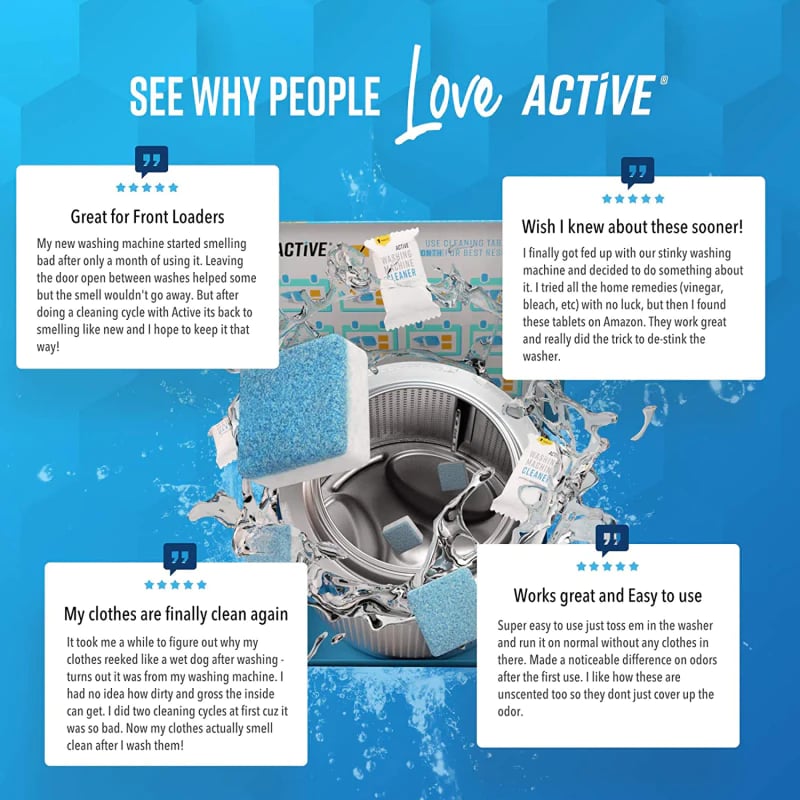 🔥Solange der Vorrat reicht 50 % Rabatt!🎉Washing Machine Deep Cleaner Tablets ( Buy 1 Get 1 FREE )