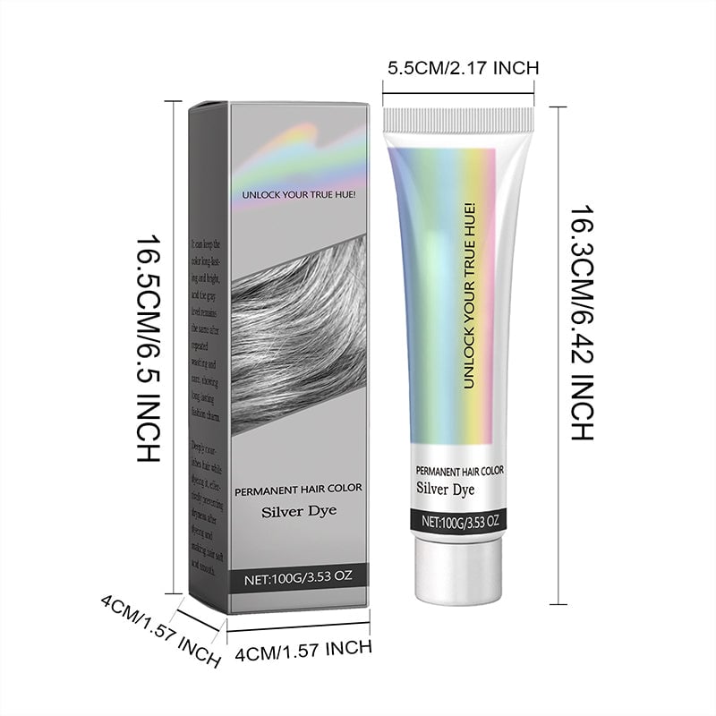 Strieborné farbivo na vlasy s prírodným extraktom 2 v 1