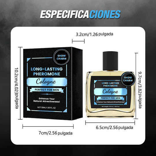 🚀Eau de Cologne aux phéromones longue durée pour hommes❤️‍🔥 Extrait « Midnight Ember » | À base d'huile (30 % et plus), sillage 24 h, ambre-vanille-épices 🌙🔥