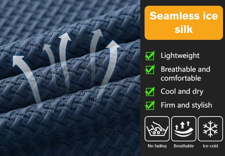 🔥Grande vente d'été : jusqu'à 60 % de réduction🔥Chemise homme en soie glacée ultra respirante