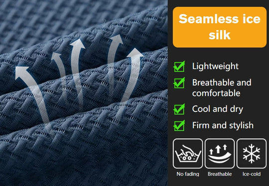 🔥Grande vente d'été : jusqu'à 60 % de réduction🔥Chemise homme en soie glacée ultra respirante