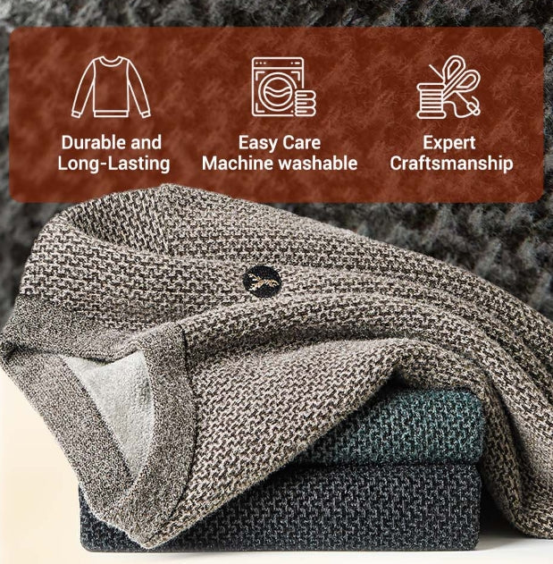 Vadderad tröja i mink🔥Ultimat värme🔥