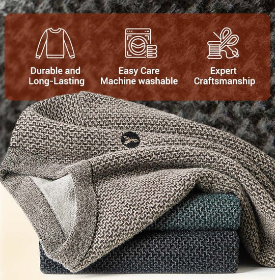 Vadderad tröja i mink🔥Ultimat värme🔥