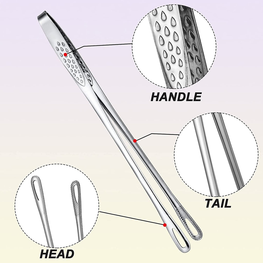 🏆 Last Day Special Price £9.99 ! 🔥Buy 1 Get 1 Free🎁Stainless Steel Barbecue Tongs