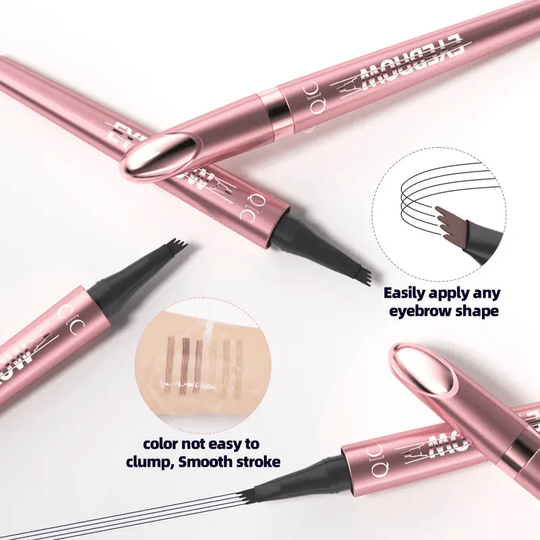🔥2026 Hot Sale ⏰💞50K+ SOLD!💥✨3D Natural-Looking Eyebrow Pencil– 4-prong tip creates natural hair-like strokes. Waterproof, smudge-proof & lasts 24h