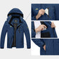 🔥Hot Sale 50% Off🎁Men's Lightweight Windbreaker Rain Jacket Raincoat with Detachable Hood for Hiking Fishing Activewear